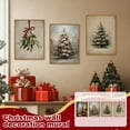 thumbnail image 3 of Vintage Christmas Wall Art Print Rustic Christmas Wall Art, Christmas Painting Print Decor 11.8x15.7 inch Unframed Print, 3 of 5