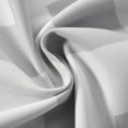 thumbnail image 5 of Efavormart 2 Panels White/Silver Polyester Chevron Design Thermal Insulated Blackout Room Darkening Grommet Top Curtain 52"x64", 5 of 10