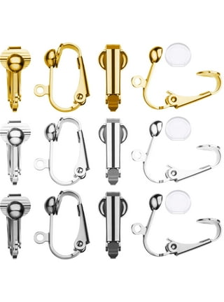 1Pair Earrings Adapter Clip On Hoop Earring Converters No-pierced Turn Any  Stud Into A Clip-On DIY Jewelry Making Tool KYR