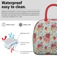 thumbnail image 3 of Womens Pioneer Flower Floral Print Pattern Lunch Box for Work,Insulated Lunch Bag for Women,Loncheras Para Mujer,Leakproof Adult Lunch Bag for Work,Beach,Travel,Picnic,Camping, 3 of 7