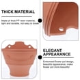 thumbnail image 3 of COMPUKAS 2Pcs Hanging Flower Pot Plastic Holder for Indoor Outdoor Garden Plants, 3 of 8