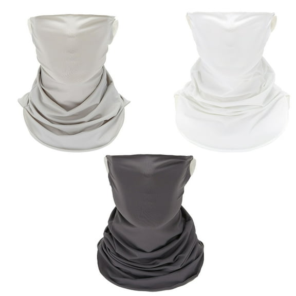 3pcs Anti-Radation Protection Gaiter Ear Hanging,Anti-Ultraviolet Sunscreen Mask,Scarf Face Cover