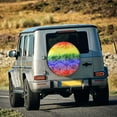 thumbnail image 3 of Haiem Spare Tire Cover , Wheel Cover with Colorful Tie Dye printed, Camper Spare Tire Cover Fit for Jeep Wrangler Rv SUV Truck Travel Trailer-17 inch, 3 of 8