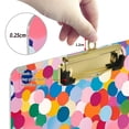thumbnail image 6 of FORMRS Acrylic Clipboard with Low Profile Clip Standard A4 Letter Size, 12.5" x 9", Yellow Colorful Circles, 6 of 8
