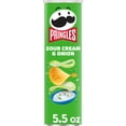 thumbnail image 3 of (2 pack) Pringles Sour Cream and Onion Potato Crisps Chips, Lunch Snacks, 5.5 oz Canister, 3 of 12
