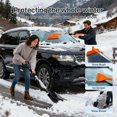thumbnail image 4 of Realyou Cepillo De Nieve Para Coche De 49,2 Pulgadas Y Raspador De Hielo Para Parabrisas De Coche, Pala De Nieve Extensible 3 En 1 Con Cabeza Ancha, Cabezal De Cepillo De Nieve Pivotante De 180 Y Agar, 4 of 5