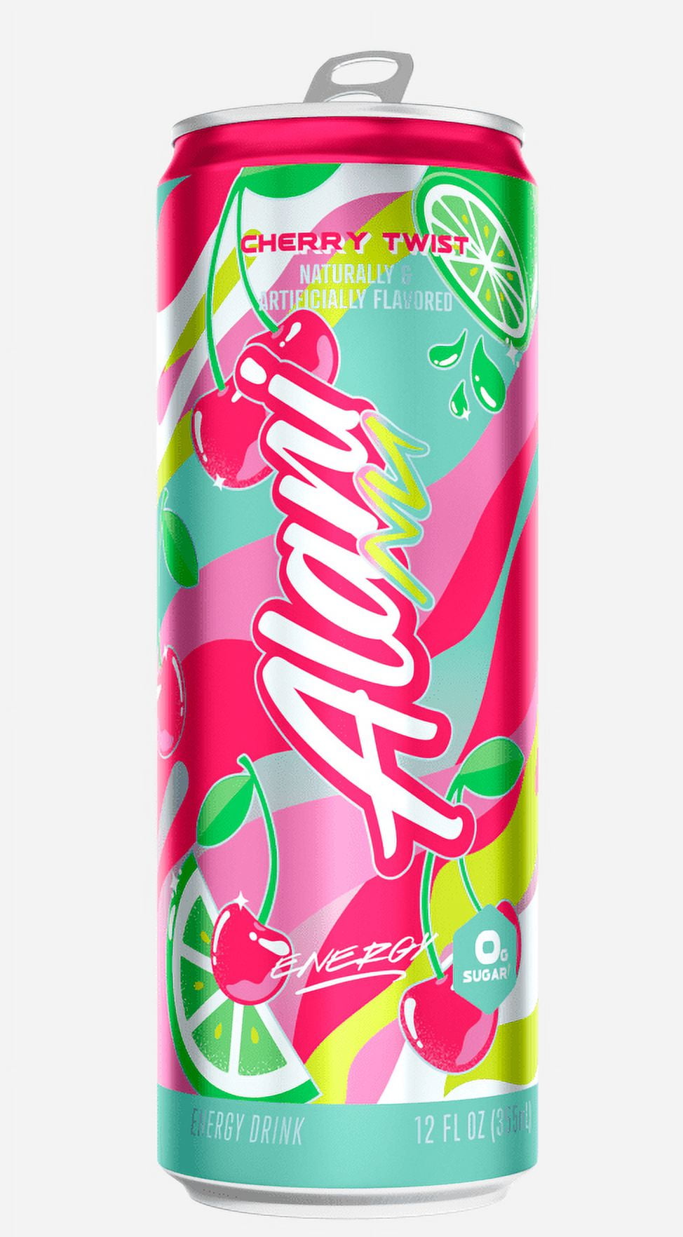 Alani Nu Sugar Free Energy Drink, Cherry Twist, 12 fl oz, Can, 200mg Caffeine