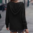 thumbnail image 4 of Vedolay Womens Sweater Womens Crewneck Oversized Pullover 2023 Fall Cable Knit Long Sleeve Sweaters,Black XL, 4 of 5