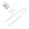 thumbnail image 3 of Unique Bargains 1 Pc Fake Grills Hip Hop Rhinestone Heart Teeth Grillz Silver Tone, 3 of 6