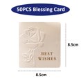 thumbnail image 2 of Tarjetas de MEJORES DESEOS, elegantes felicitaciones plegables para bodas, Navidad, San Valentín, aniversario, 50 hojas, 2 of 5