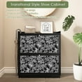 thumbnail image 6 of H&3L  31.5“ Narrow Shoe Cabinet Storage for Entryway with  2 Flip Drawers, Black, Vintage, 6 of 10