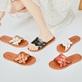 thumbnail image 4 of Ataiwee Women's Slide Sandals, Fashion Strappy Braided Slip On Flat Summer Shoes., 4 of 6