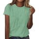thumbnail image 1 of Blusas para las Mujeres Casual Impreso Cuello Redondo Suéter Manga Corta Blusa, Ligero Casual Top, 1 of 4