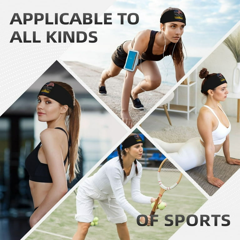MECCANIXITY Sweatband Set - Terry Cloth Headband & Wristband For Sports & Workouts