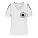 thumbnail image 4 of Algodón Fuera Del Hombro Tops para la Impresión de las Mujeres Manga Corta V-Cuello Blusa, Top de Algodón de Imitación de Moda, 4 of 6