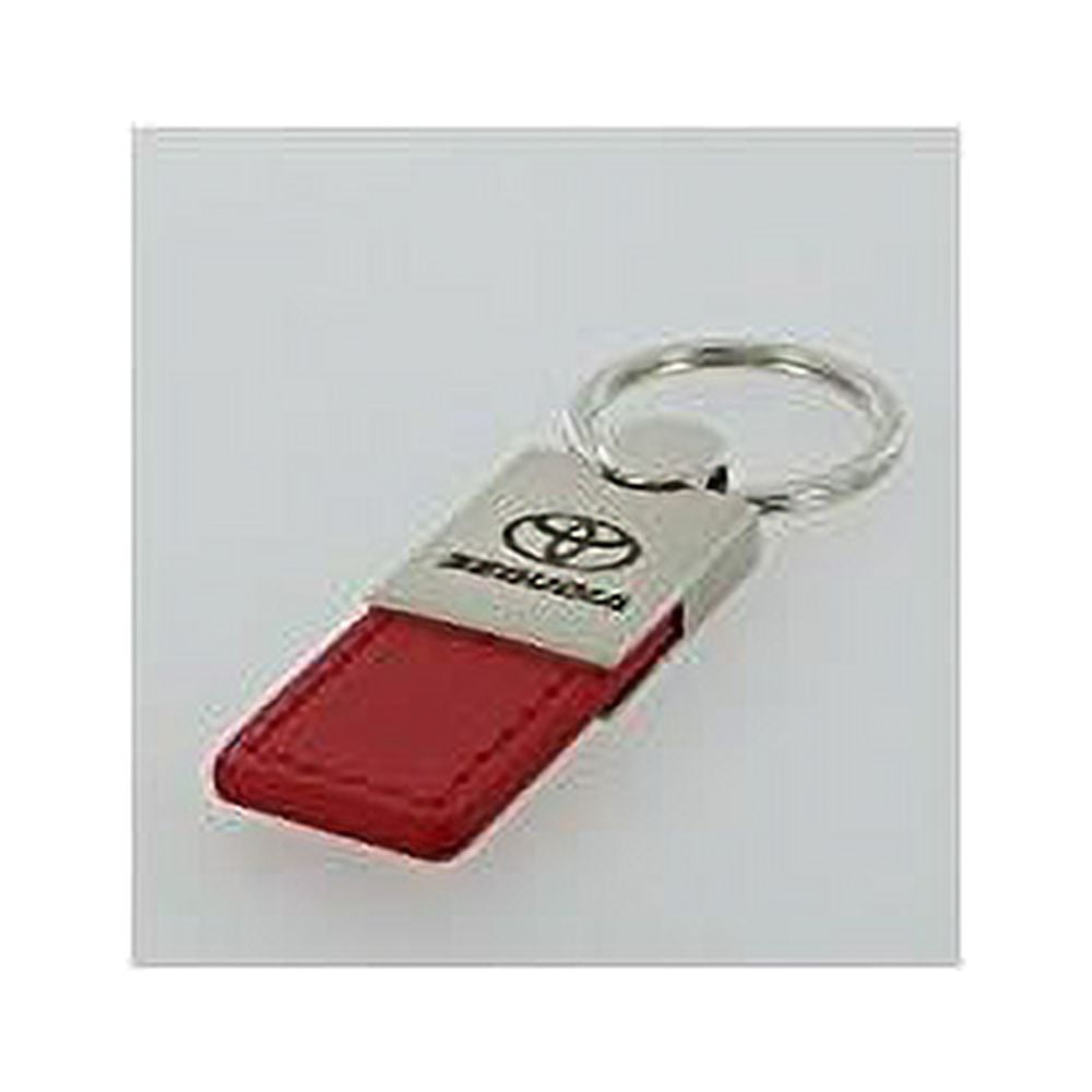 Toyota Sequoia Keychain & Keyring - Duo Premium Red Leather