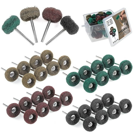 

HSEAMALL Buffing Wheel Abrasive Buffs Polishing Wheel for Rotary Tools Accessories (80)