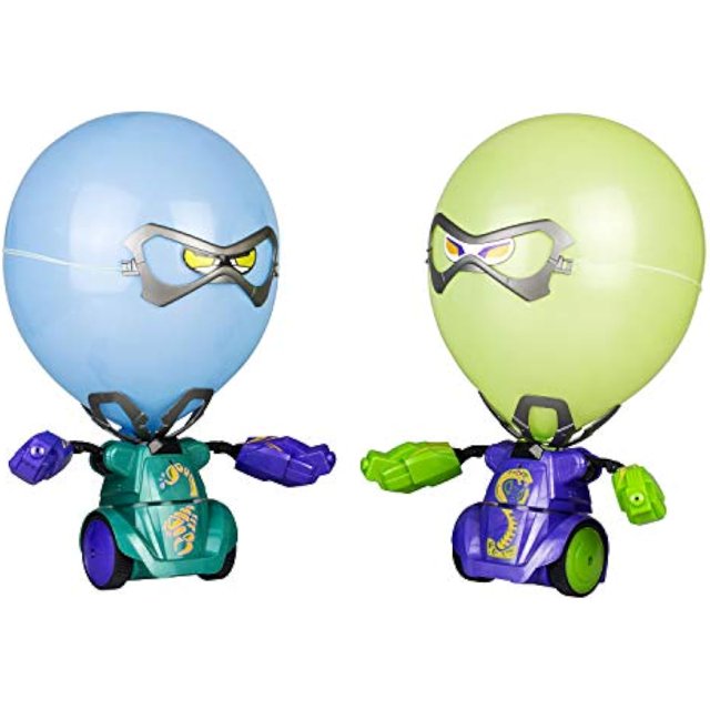 Balloon Puncher 2 x Remote Control Battling Robots with Cool Sounds Effects|LED Eyes and Balloon Bursting Battles