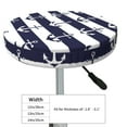 thumbnail image 4 of Kll Anchors Round Bar Chair Cushion Cover 13 Inch,Bar Stool Protector With Elastic, Soft Washable, 4 of 7
