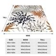 thumbnail image 3 of Rateoe Tropical Leaves Print Fuzzy Fleece Throw Blanket Extra Large,Super Soft,Fluffy and Warm Blankets for Couch,Bed,All Season Use (40"x30"), 3 of 8