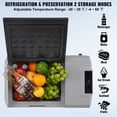thumbnail image 5 of KFFKFF Portable Car Freezer, 50L Capacity, 12V Refrigerator with Telescopic Handle and Wheels, Temperature Range -4℉ to 68℉, Compatible with 12/24V DC and 100-240V AC, Ideal for Camping and Outdoors, 5 of 9