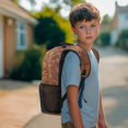 thumbnail image 3 of Yuyamidu Basketball Bookbag Brown Ice Cream Book Bag for School Back to School Backpack Lightweight Children's School Bag for Boys Girls 10-12, 3 of 7