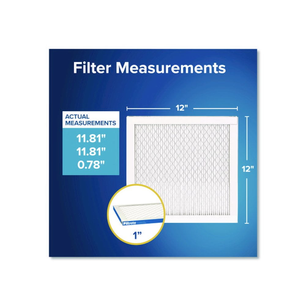Filtrete High Performance Air Filter 1900 MPR UA10DC-6, 12 in x 12 in x 1 in (30.4 cm x 30.4 cm x 2.5 cm)