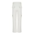 thumbnail image 5 of Miluxas Girls Cargo Pants Baggy Kids High Waist Sweatpants Flap Pockets Loose Fit Straight Wide Leg Casual Trousers White 14-15Years, 5 of 9