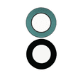 thumbnail image 4 of Replacement Back Camera Lens Compatible For Motorola One Fusion (XT2073 / 2020) (Emerald Green) (2 Piece Set), 4 of 4