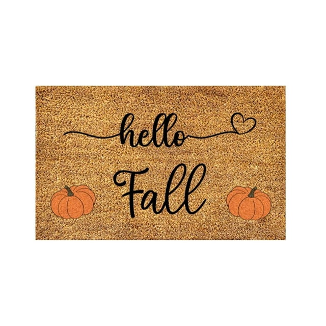 SIfdSeng Get it Fast Funny Doormats Welcome Fall Pumpkin Thanksgiving Floor Mats Welcoming Front Porch Decorative Doormats for Entry Way Rugs with Heavy Duty