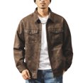thumbnail image 5 of Fgnfyis Mens Jackets Waxed Casual Jacket Outdoor Windproof Lightweight Utility Work Coat with Multiple Pockets for Streetwear Mens Winter Coats Khaki XXXL, 5 of 7