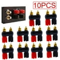 thumbnail image 2 of 10Pcs Speaker Amplifier Terminal Binding Post Dual 2 ways Banana Plug Jack, 2 of 9
