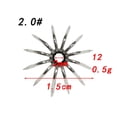 thumbnail image 4 of Paquete de 20 señuelos de calamar premium para pesca de camarones, sepias y señuelos. UN, 4 of 9