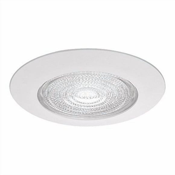 TDH Lighting Lentille de Douche en Plastique Encastré 6 Pouces avec Garniture en Verre Clair