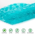 thumbnail image 2 of Alfombra de baño WELTRXE Pebbles ovalada, antideslizante, 70 x 35 cm, color verde azulado, 2 of 8