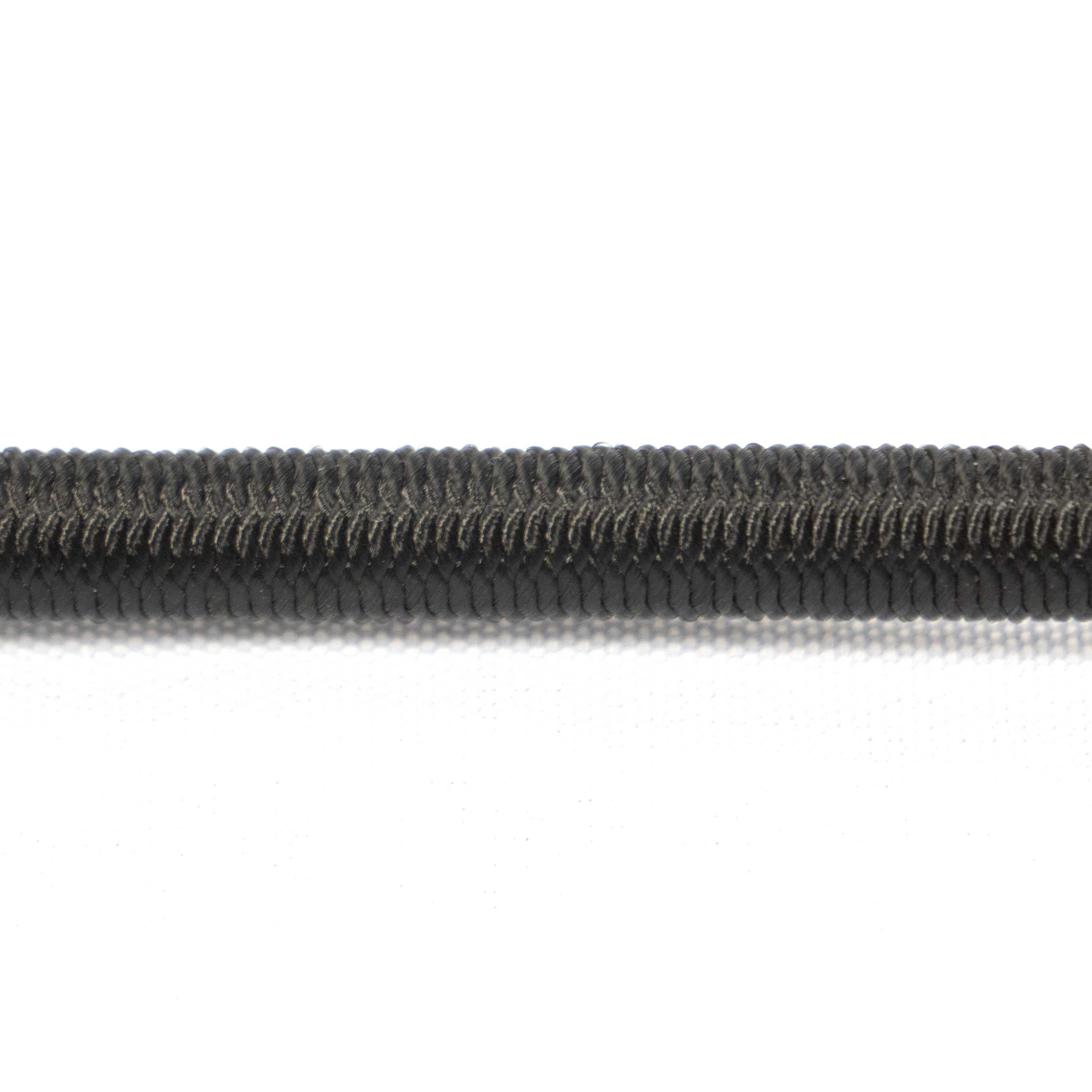 3/8" x 18" Black Bungee Cords (bundle of 25) - 9mm