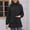 Black, variant on Women Fleece Lined Parka Coat Mid Length High Collar Zip Up Hooded Outerwear Windproof Warm Winter Jackets with Pockets