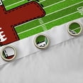 thumbnail image 4 of Homewish Cartoon Monogrammed E Black Out Curtains, Green Brown Football Rugby Curtains Pack of 2 (42x63 Each), Teens Kids Boys Girls Bedroom Curtains, Curtains Blackout Home Decor, 4 of 6