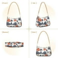 thumbnail image 7 of FORMRS Womens Shoulder Bag with Chain Strap Clutch Purse Cute Tote Handbag, Blue Snow Houses, 7 of 7