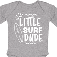 thumbnail image 4 of Inktastic Little Surf Dude with Surfboard Boys Long Sleeve Baby Bodysuit, 4 of 5
