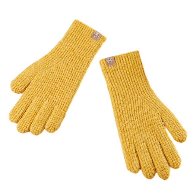 Guantes de invierno para hombres y mujeres: guantes de punto cálidos y térmicos para clima frío con pantalla táctil para correr, conducir y hacer senderismo