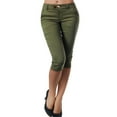 thumbnail image 2 of Women Capri Pants On ! Cagogo Womens Summer Capri Pants Slim Fit Stretch Comfy Capris Pants Pull on Dressy Casual Jean Style Skimmer Cropped Pants, 2 of 9