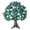 Green, variant on Trees Of Life Secure Clasp Brooch Multipurpose Trees of Life Brooch Pin Adornment Delicate Lapel Pin for Gatherings