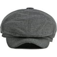 thumbnail image 4 of CoCopeaunts Newsboy Hats for Women Autumn Winter Hat Retro Octagonal Newsboy Cap Vintage Plain Beret Hat Outdoor Ivy Cap, 4 of 7