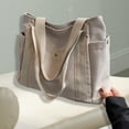 thumbnail image 3 of Bolso de hombro grande, cartera, bolso de mano, bolso de viaje para mujer blanco, 3 of 9