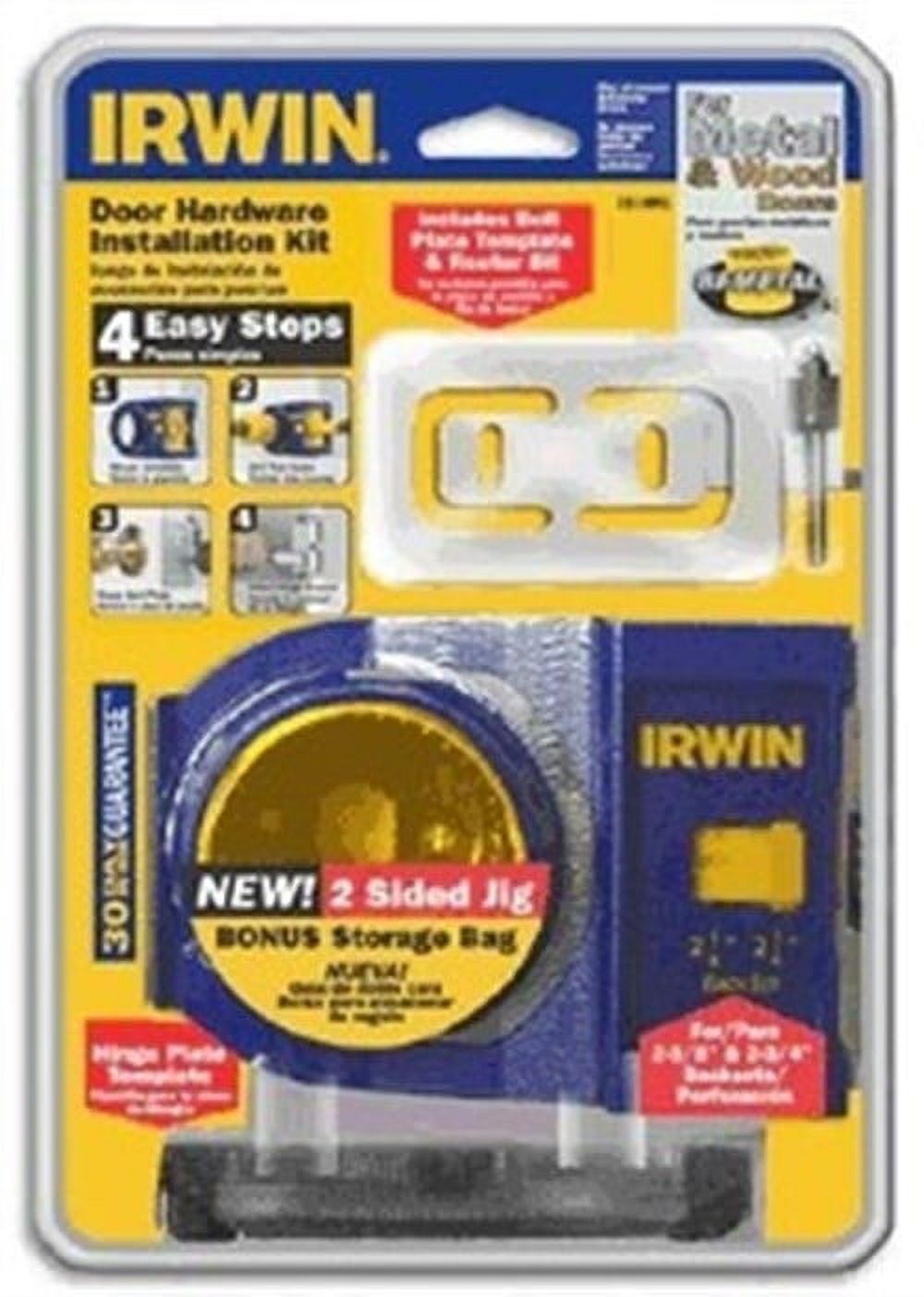IRWIN 2-3/4 in. L Bi-Metal Door Lock Installation Kit 1 pc. - image 4 of 4