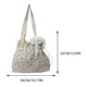thumbnail image 2 of Bolso de hombro Floral para mujer, bolso de verano de lona de gran capacidad, bolso diario para mujer, 2 of 6