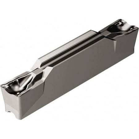 

Sandvik Coromant K2N123x2 TF Grade 1105 6mm Cutting Width Carbide Grooving Insert 23.3mm Max Depth of Cut Neutral 0.4mm Corner Radius TiAlN Finish