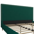 thumbnail image 5 of CosmoLiving by Cosmopolitan Audrey Upholstered Bed, Emerald Green Velvet, King, 5 of 18