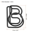 thumbnail image 2 of Unique Bargains Paper Clip Coated Letter B Shape Bookmarks, Black, 100 Count, 2 of 6